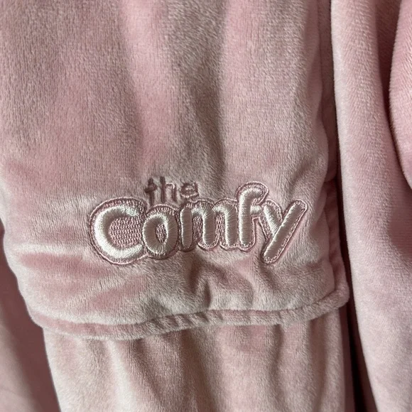 The Comfy Pink Sherpa Lined Wearable Blanket Hoodie Oversized Cozy One Size - Picture 2 of 8